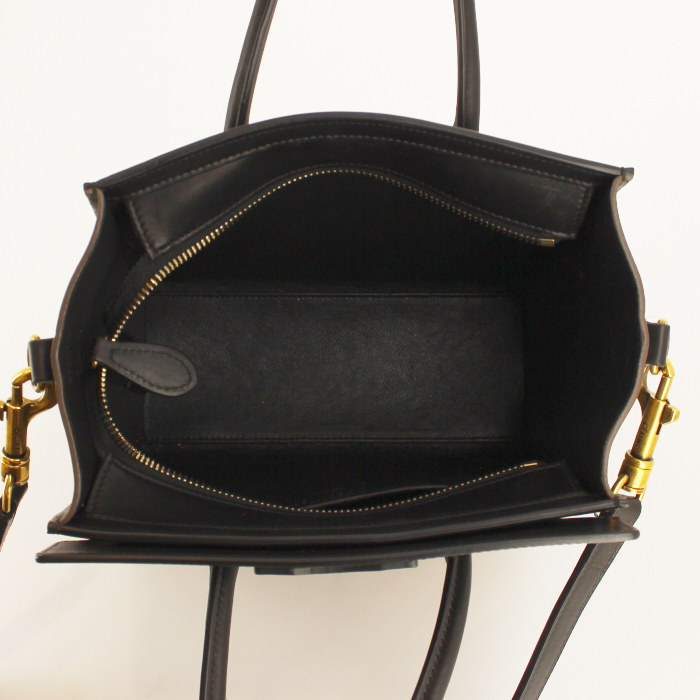 Celine Nano Bag in python, black and brown leather - Detail D3