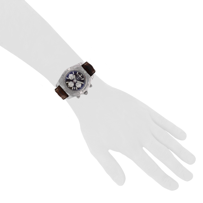 Reloj Cronógrafo brazalete Breitling Chronomat de acero Ref. AB0110 - Detail D1