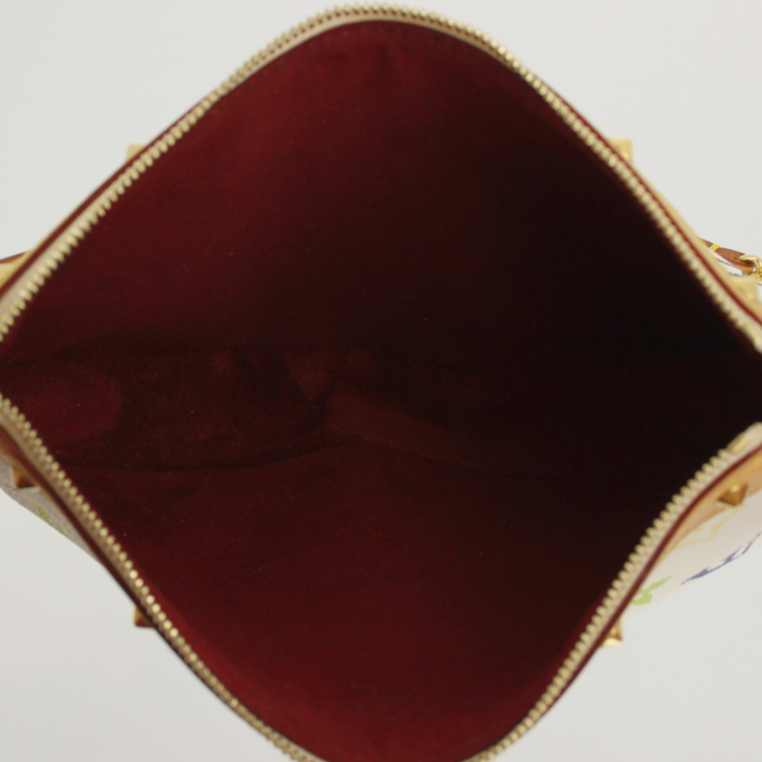 Louis Vuitton pochette accessoires en toile monogram multicolore et cuir naturel - Detail D2