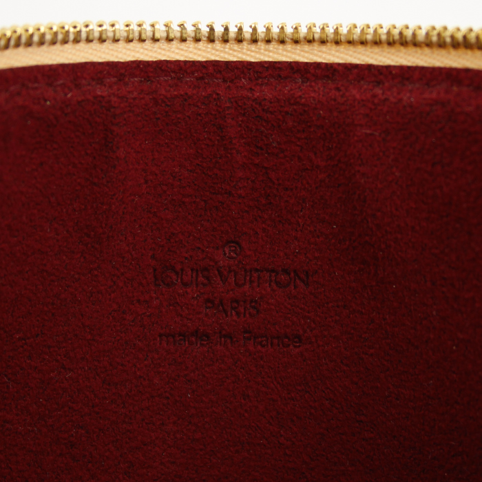 Louis Vuitton accessory pouch in multicolor canvas and natural leather - Detail D3