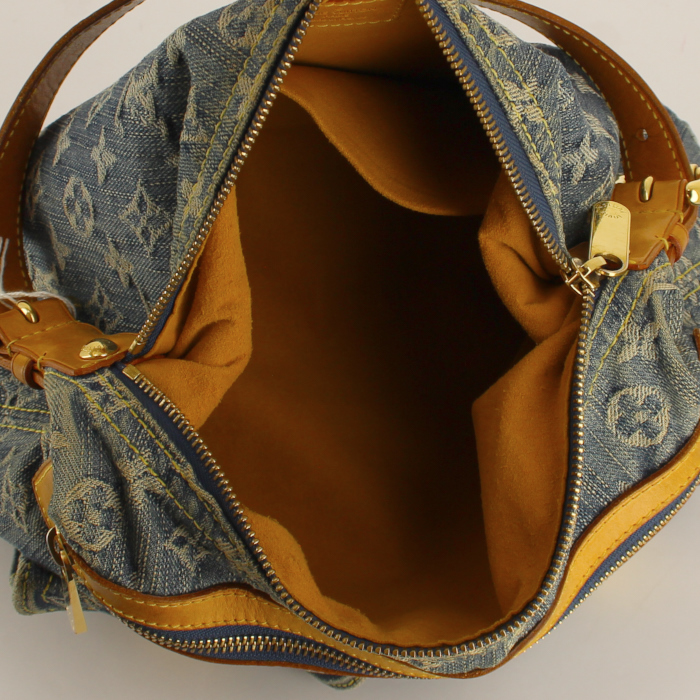 Louis Vuitton sac en toile monogram et cuir naturel - Detail D2