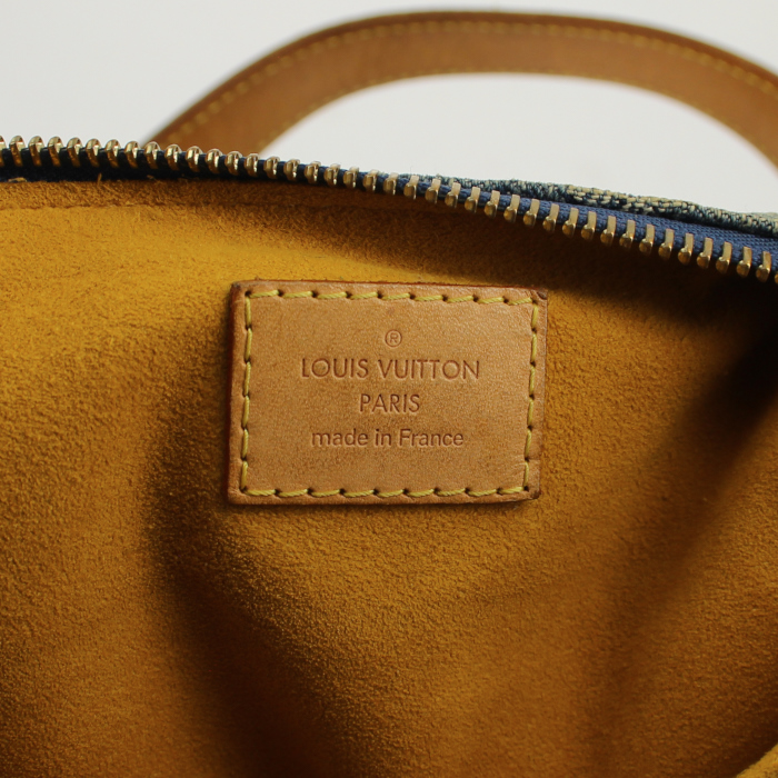 Louis Vuitton sac en toile monogram et cuir naturel - Detail D3