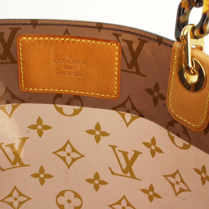 Louis Vuitton Ambre Handbag in brown vinyl - Detail D3