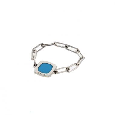 Dinh Van bague Impressions en or blanc et turquoise