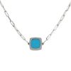 Dinh Van white gold and turquoise Impressions necklace - 00pp thumbnail