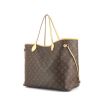 Shopping bag Louis Vuitton Neverfull modello grande in tela monogram e pelle naturale - 00pp thumbnail