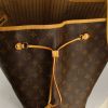 Shopping bag Louis Vuitton Neverfull modello grande in tela monogram e pelle naturale - Detail D4 thumbnail