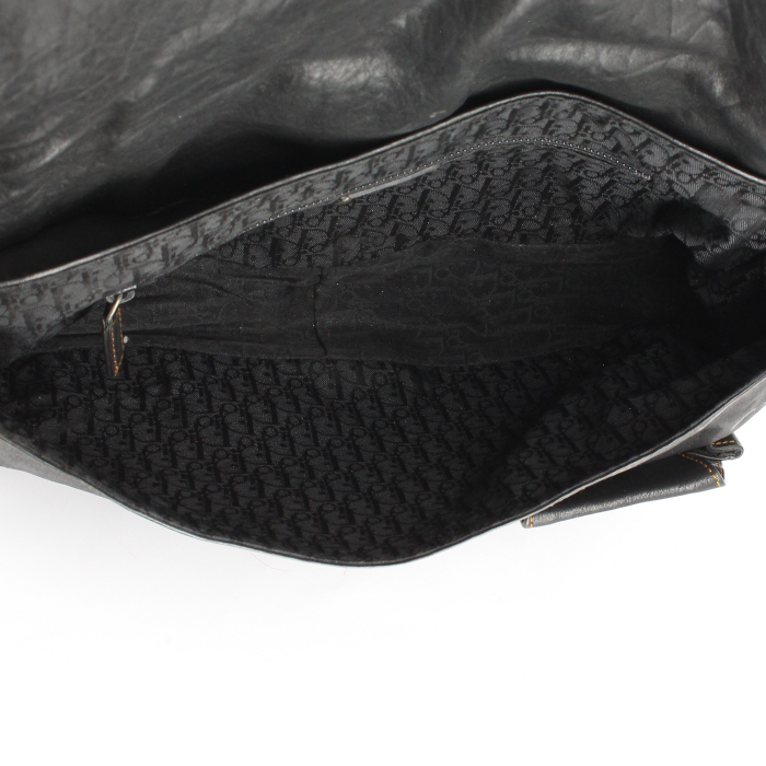 Borsa Christian Dior in pelle nera - Detail D2