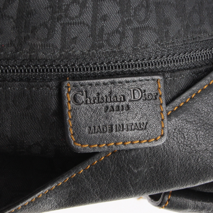 Borsa Christian Dior in pelle nera - Detail D3