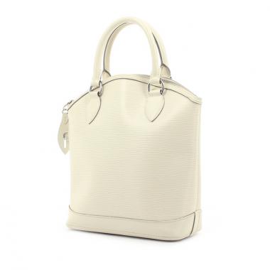 Sac à main Louis Vuitton Lockit  petit modèle en cuir épi blanc