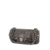 Baguette Handbag in brown leather - 00pp thumbnail