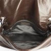 Baguette Handbag in brown leather - Detail D3 thumbnail