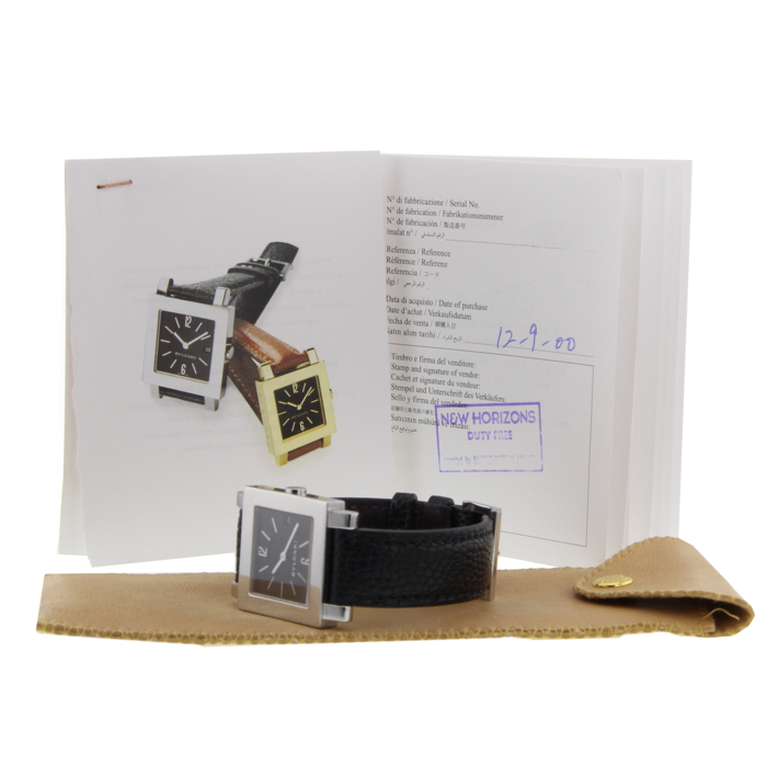 Reloj de pulsera para mujer Bulgari Quadrato de acero - Detail D2