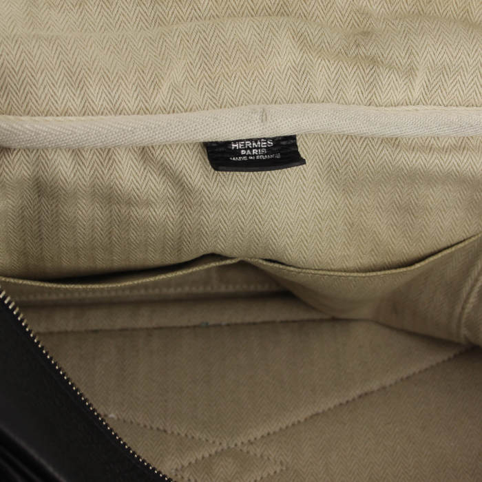 Borsa Hermes Victoria in pelle togo nera - Detail D3