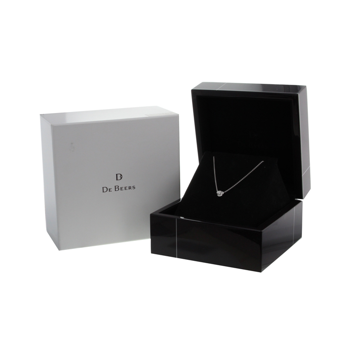 De Beers Flower In The Wind necklace in white gold and diamonds - Detail D2