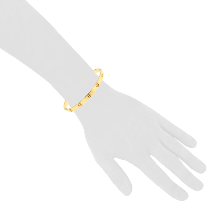 Cartier bracelet Love en or jaune - Detail D1
