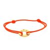 Dinh Van bracelet Cible en or jaune, diamants et cordon orange - 00pp thumbnail