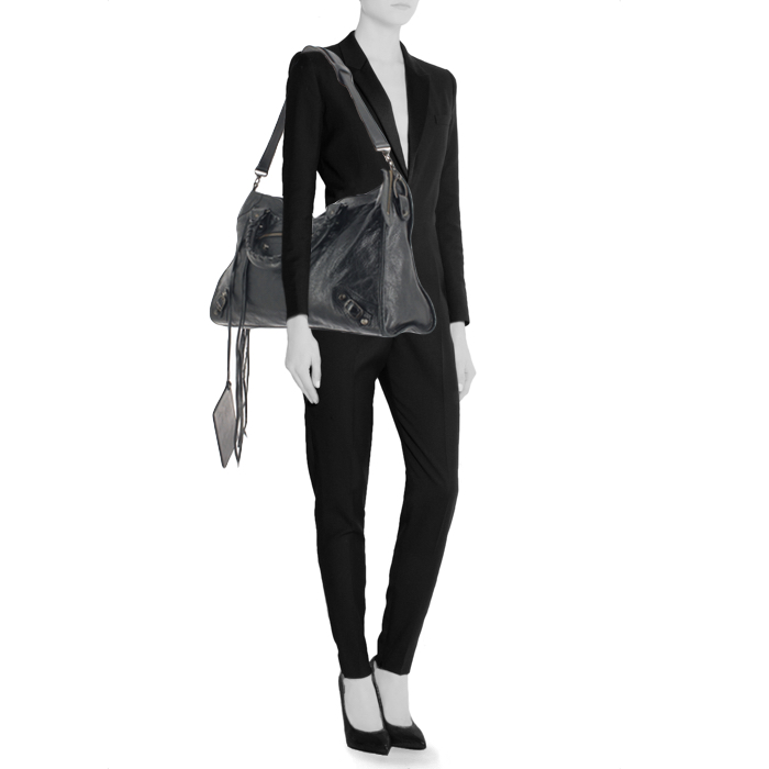 Balenciaga sac City en cuir noir  - Detail D1