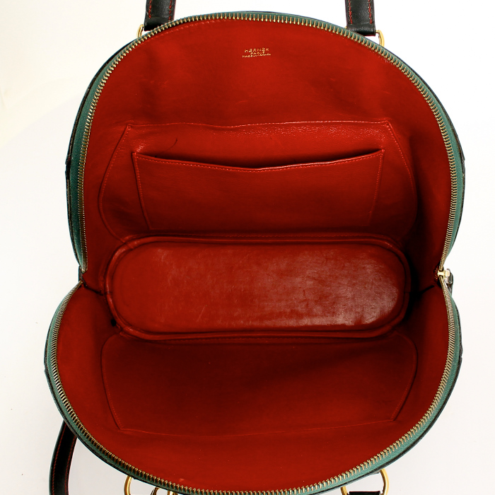 Sac Hermes Ile de shiki en cuir vert - Detail D3