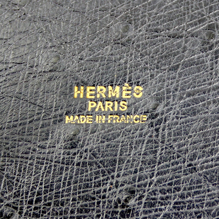 Bolso zurrón en avestruz gris - Detail D3