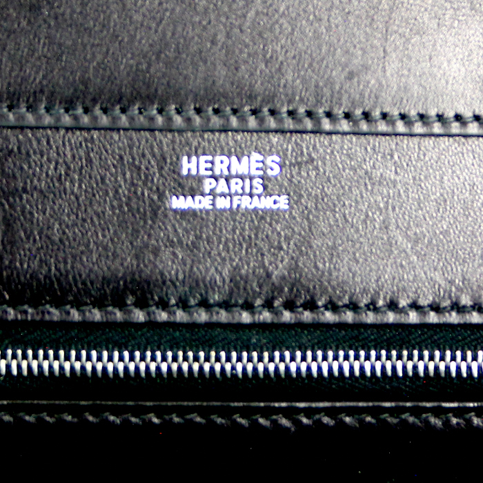 Hermès sac en cuir noir par Martin Margiela - Detail D3