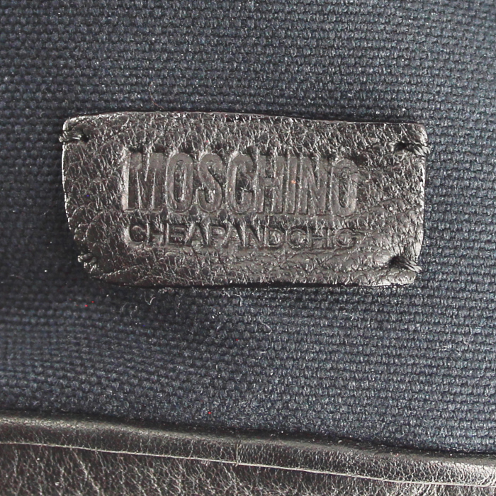 Handbag in black canvas - Detail D3