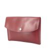 Hermes Rio pouch in burgundy box leather - 00pp thumbnail