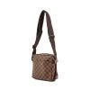 Louis Vuitton Olav bag in damier ebony canvas and brown fabric - 00pp thumbnail