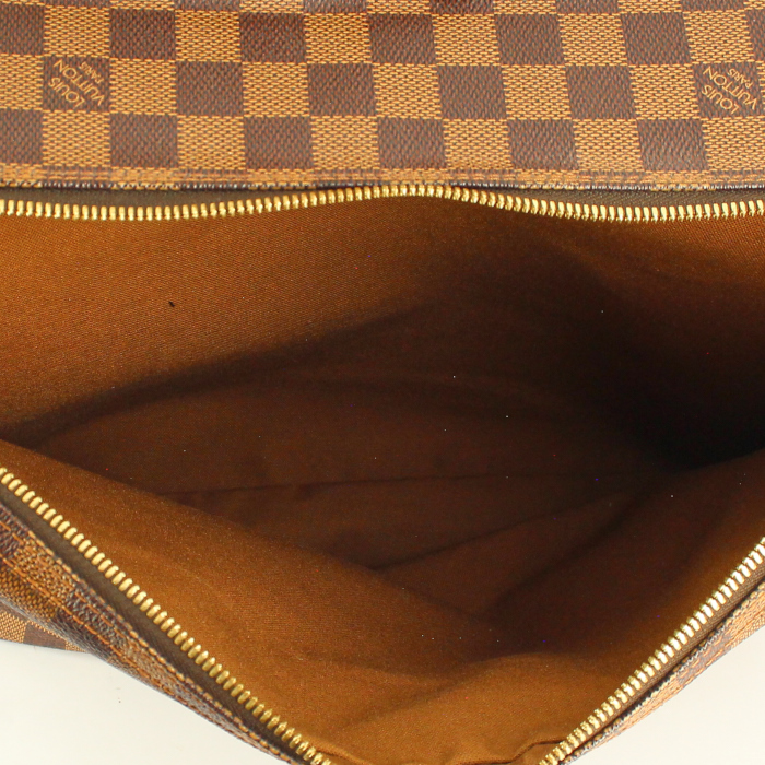 Porta-documentos en lona a cuadros ébano - Detail D2