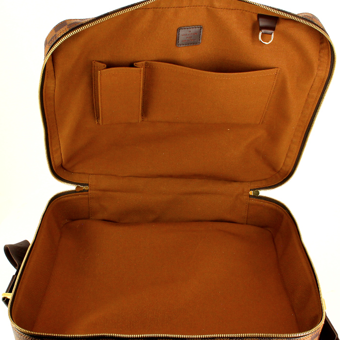 Porta-documentos en lona a cuadros ébano - Detail D3