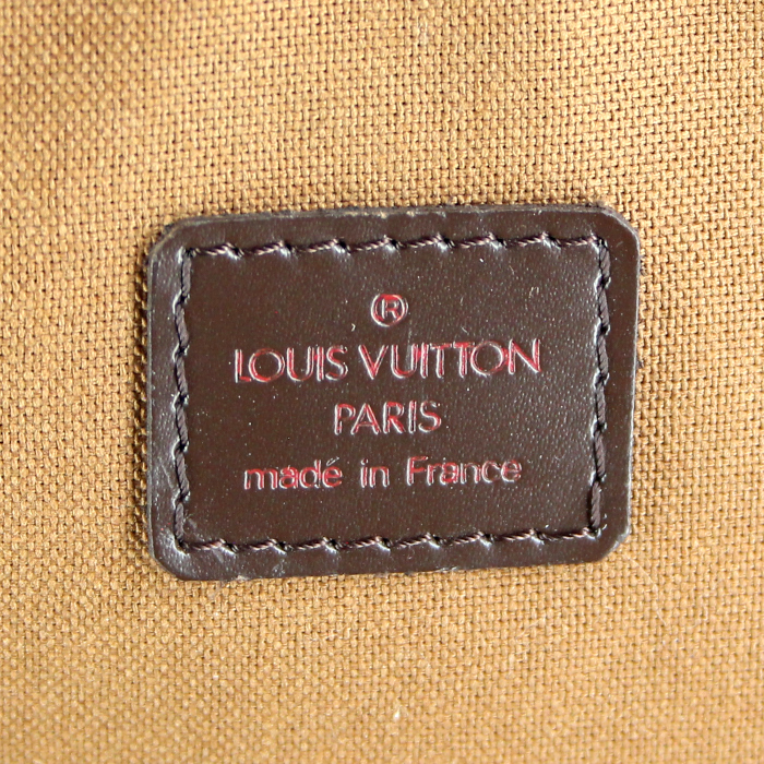 Porta-documentos en lona a cuadros ébano - Detail D4