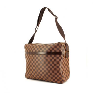 Porte-documents en toile damier ébène