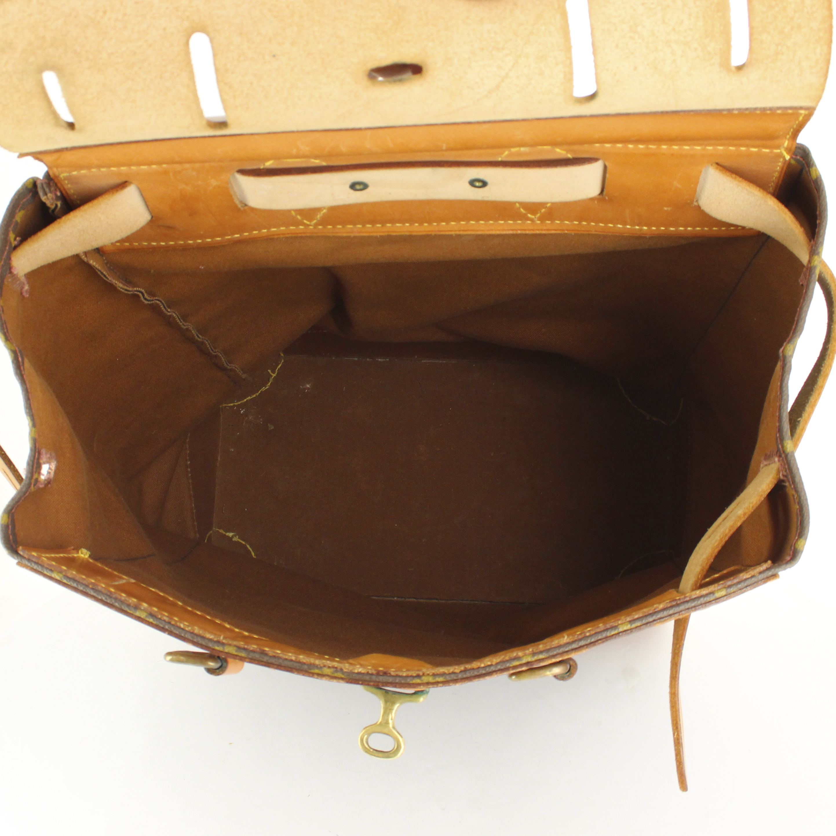 Louis Vuitton Steamer Bag - Travel Bag travel bag in monogram canvas and natural leather - Detail D2