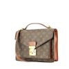 Briefcase in monogram canvas and brown leather - 00pp thumbnail