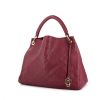 Handbag in raspberry pink monogram leather - 00pp thumbnail