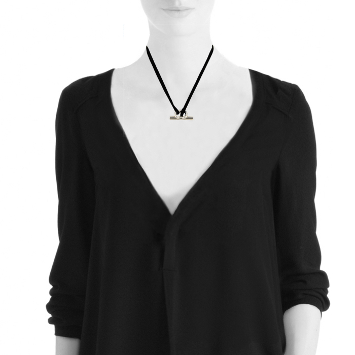 Collar Hermes Glénan en plata - Detail D1