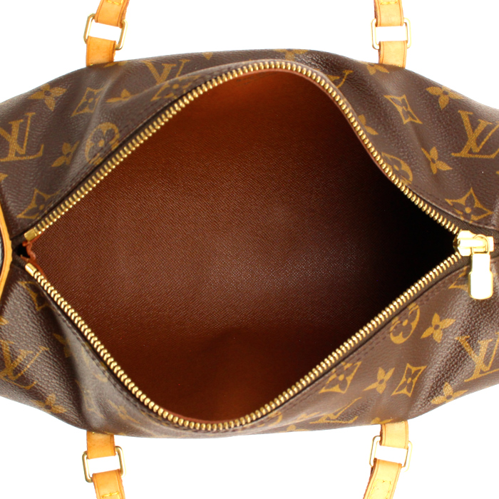 Louis Vuitton Papillon in monogram canvas and natural leather - Detail D2
