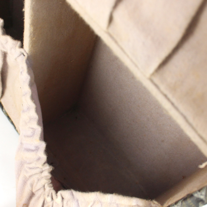 Bauletto in tela siglata nera - Detail D4