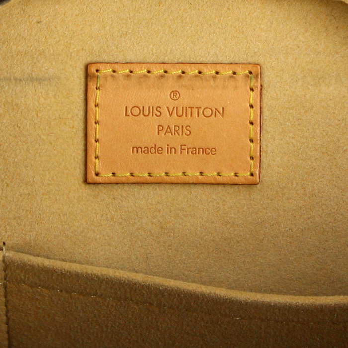 Louis Vuitton handbag in monogram canvas and natural leather - Detail D3