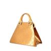 Bag in brown monogram patent leather and natural leather - 00pp thumbnail