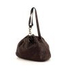 Handbag in brown leather cannage - 00pp thumbnail