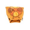 Bottega Veneta handbag in gold leather with flower pattern - 360 Back thumbnail