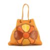 Bottega Veneta handbag in gold leather with flower pattern - 360 thumbnail