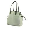 Shopping bag Prada Shopping in tela e pelle verde acqua - 00pp thumbnail