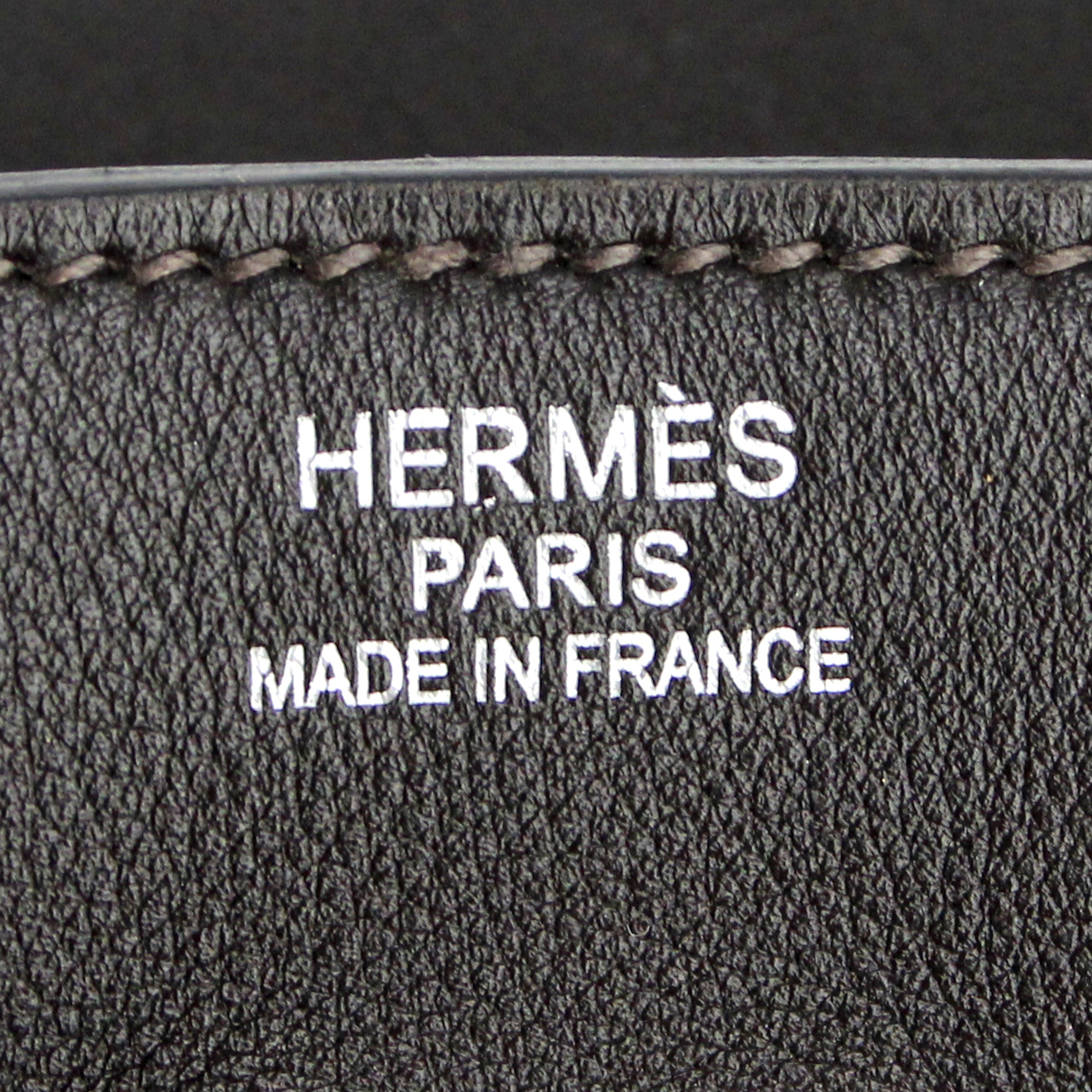 Hermes bolso de mano Birkin 35 cm en cuero swift marrón - Detail D3