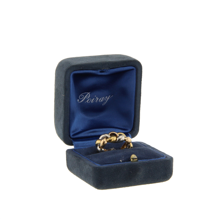 Anello mobile in oro giallo,  oro bianco e oro rosa - Detail D2