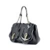 Handbag in grained leather and black patent leather - 00pp thumbnail