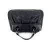 Bolso de mano en cuero granulado y charol negro - 360 Back thumbnail