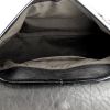 Bolso de mano en cuero granulado y charol negro - Detail D2 thumbnail