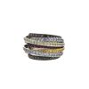 De Grisogono Allegra ring in white gold,  blackened gold and yellow gold and in colored stones - 00pp thumbnail
